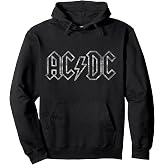 Official AC/DC Jagged Logo Black Classic Rock Band Music Pullover Hoodie