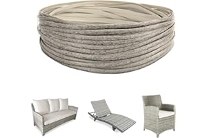 Laphivieh 2.2 Lbs Mottled Gray Wicker Repair Supplies, 520 Ft Plastic Rattan Replacement Material, Wicker Repair Kit for Patio Furniture Repair