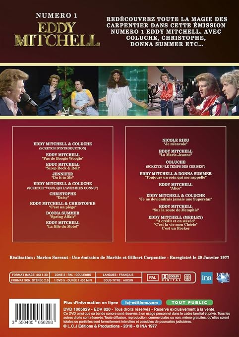 Numero 1 Eddy Mitchell Amazon Co Uk Dvd Blu Ray