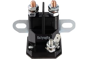 Saiyugty 030817 832-1211-210 8321211210 Lawn Mower Starter Solenoid Compatible for Trombetta Hustler Zero Turn Lawn Mower, Replacement Starter Solenoid Relay Part, DC 12V