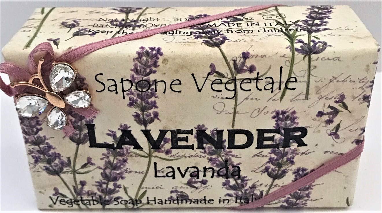 Luscious Vegetable Based LAVENDER Soap, in Adorable Wrapper, 10.5 oz.