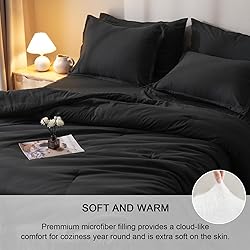 PHF King Comforter Set, 3 Pieces Soft Lightweight