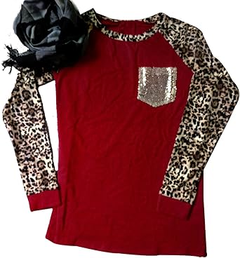 red leopard print top plus size