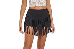 ELLA LUST Womens Western Cowgirl Fringe Shorts - Country Concert Outfits Sexy Booty Pole Dance Rave Festival Tassel Bottoms