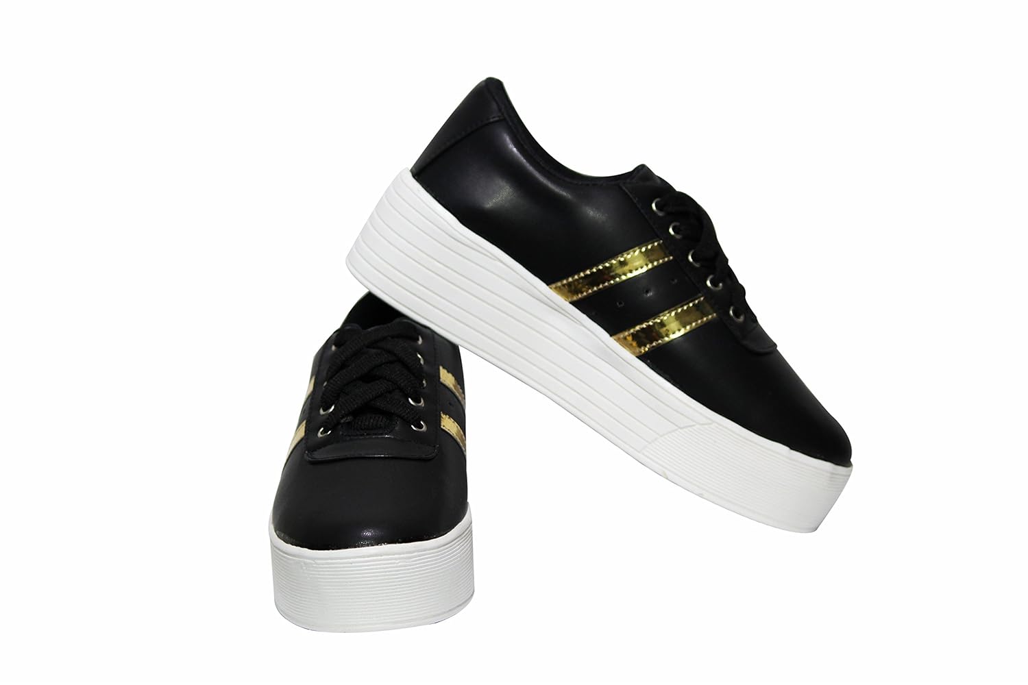 black and gold gym shoes