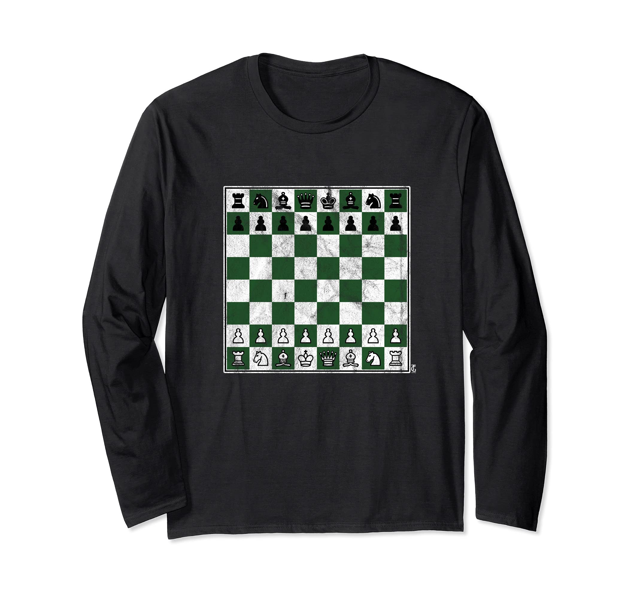 Chess Game Board Pieces Checkmate Chessboard Long Sleeve T-Shirt