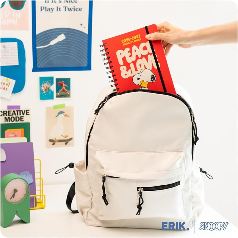 Agenda Snoopy 2026 2027 Semana Vista