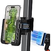RIZINKART Golf Cart Phone Holder Magnetic, Compatible with EZGO/Club Car/Yamaha,with Upgrade N52 Magnets and 360° Rotation,Golf Phone Mount with Ultra Strength Magnetic for Cell Phone iPhone,Samsung