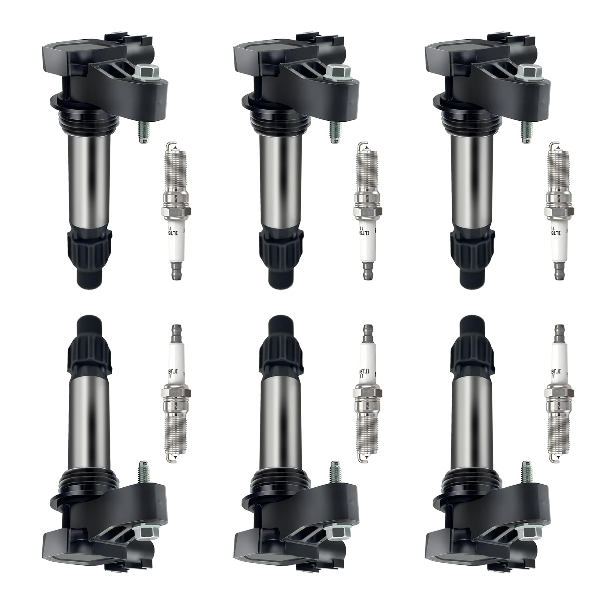 Photo 1 of UF569 Set of 6 Ignition Coil with 6 Iridium Spark Plug 2010-2016 for Chevy Traverse Camaro Equinox Impala for Buick Enclave for GMC Terrain Acadia ATS CTS XTS 3.6L V6, 12618542