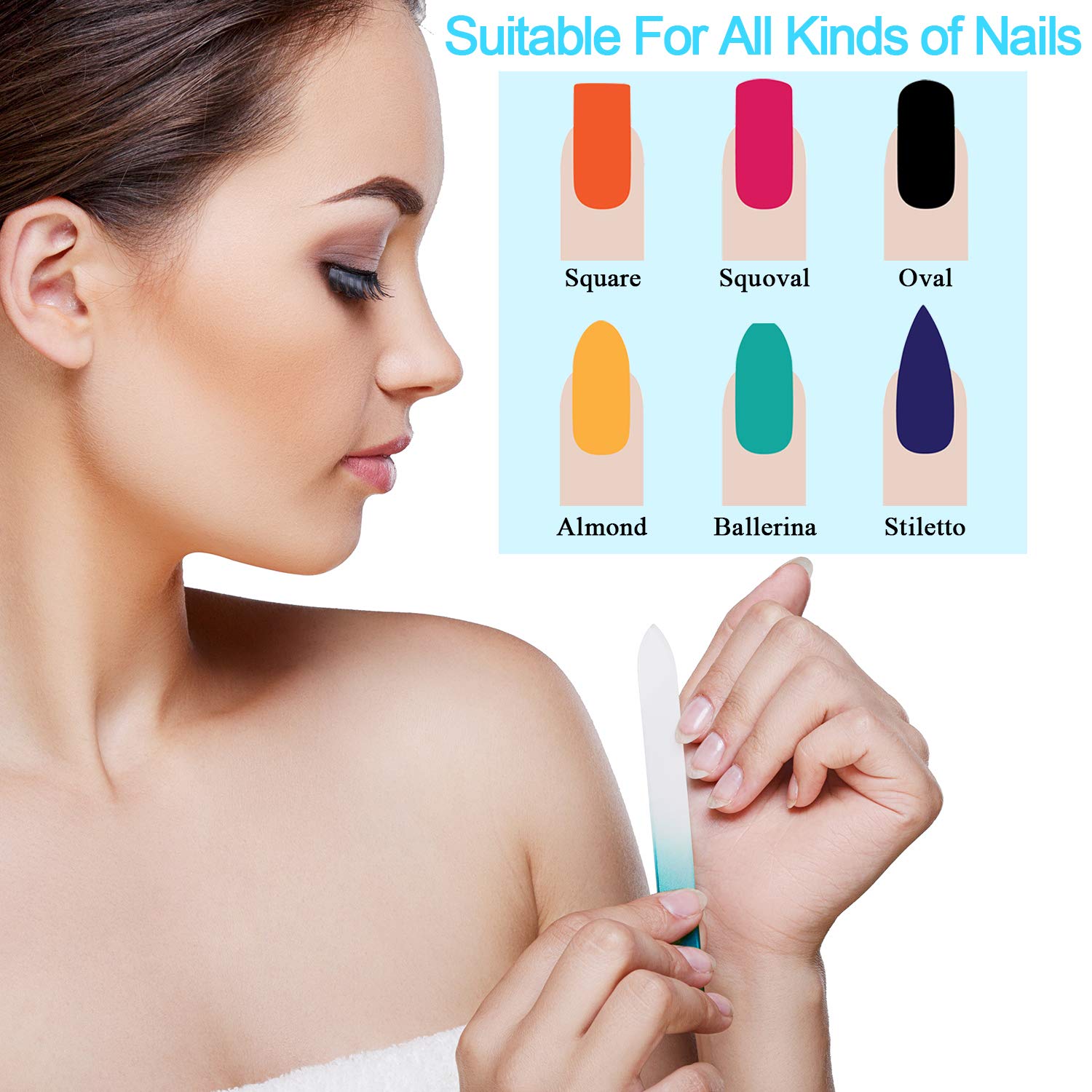 EAONE 22 in 1 Nail Files and Buffers Set Professional Manicure Pedicure Tools Kit Nail Art Tool with Nail Files and Buffers Cuticle Nipper Cuticle Pusher Nail Cutter for Women Men Hand and Foot Care : Beauty