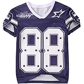 Boy Girl Y2K Jersey Shirt Number Graphic V Neck T-Shirt Kids Football Short Sleeve Tee Sport Summer Casual Tops