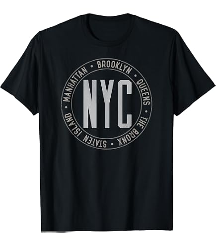 Amazon.com: New York 5 Boroughs T-Shirt T-Shirt : Clothing, Shoes