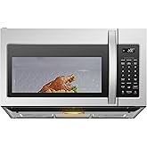 Midea Over the Range Microwave Oven, 1.7 Cu.Ft, 1000W, Stainless Steel | Smart Touch Panel, 18 Auto Cook Menus, 300 CFM Ventilation, 10 Power Levels