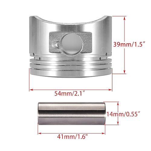 WOOSTAR 54mm Piston Ring Kit Replacement For 125cc SSR BMS NST JCL Taotao Baja Roketa Kazuma Sunl Coolster Jetmoto Chinese ATV Dirt Bike Scooter, O- Rings & O-Ring Kits - Canada - Foto 2