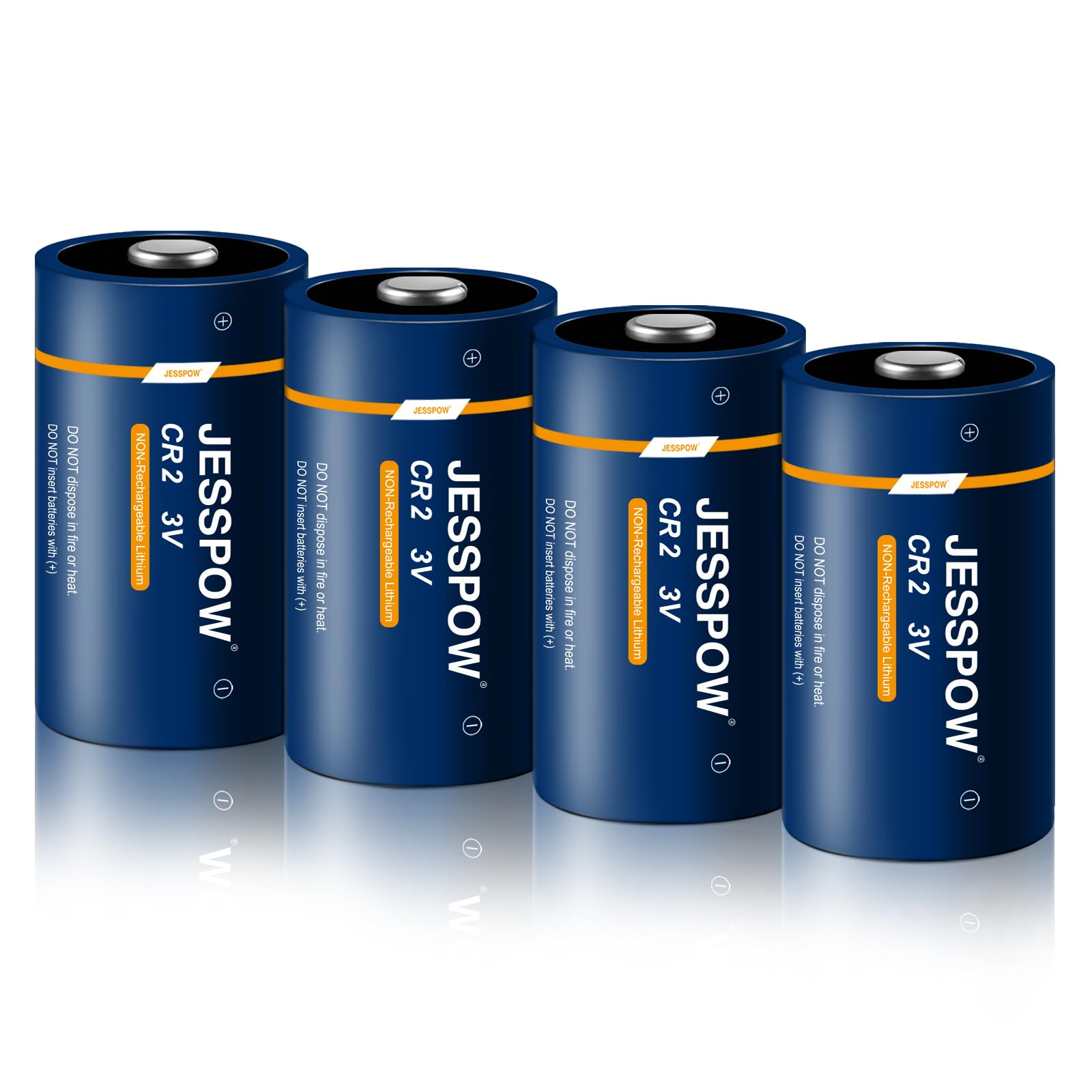 CR2 Batterie 4 Stück, Batterien CR2 Lithium 3V für Golf-Entfernungsmesser, Sensoren, elektronische Schlösser, Blitzlicht, Taschenlampe (Nicht wiederaufladbar)