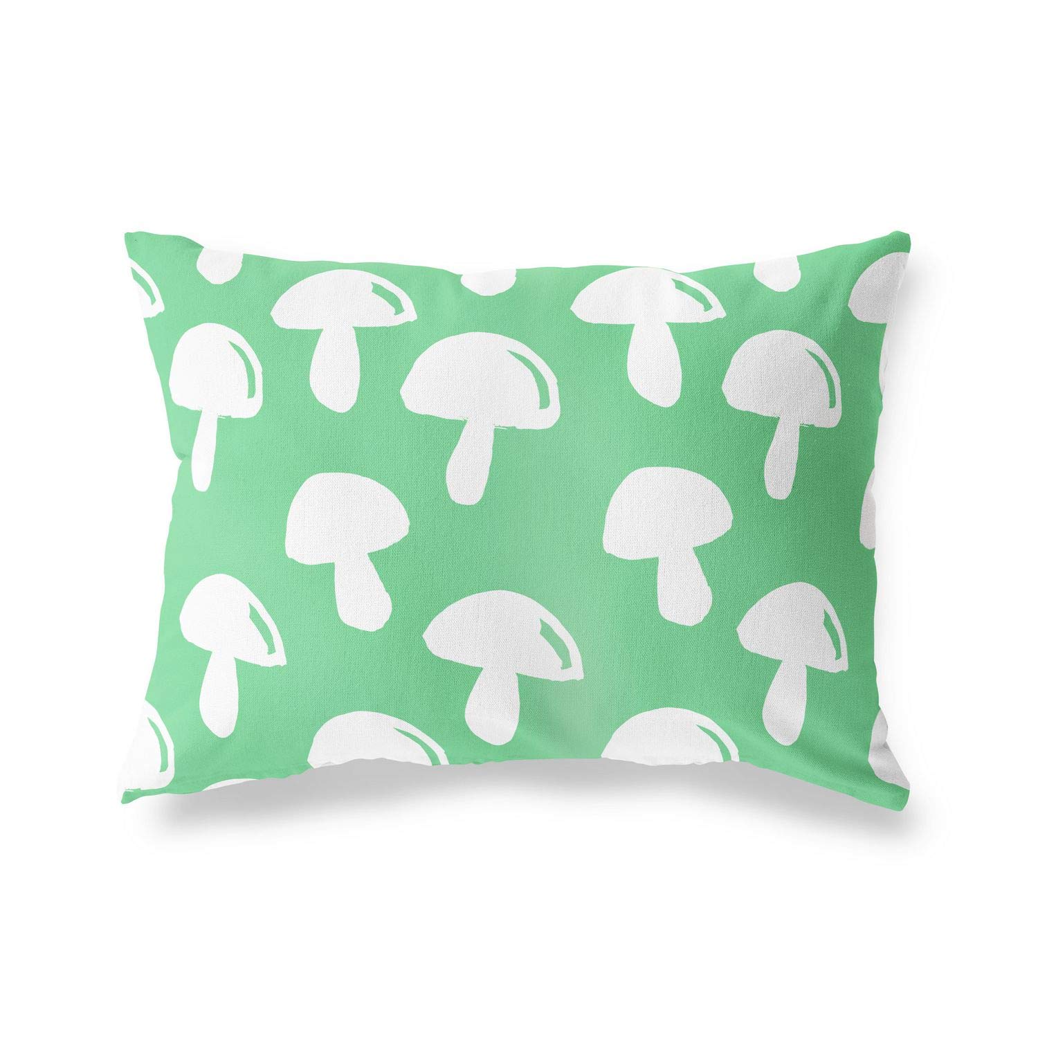 BonaMaison Decorative Cushion Cover, Petrol Green-White Throw Pillow Covers, Home Decorative Pillowcases for Livingroom, Sofa, Bedroom, Size: 45X60 Cm - Designed and Manufactured in Turkey