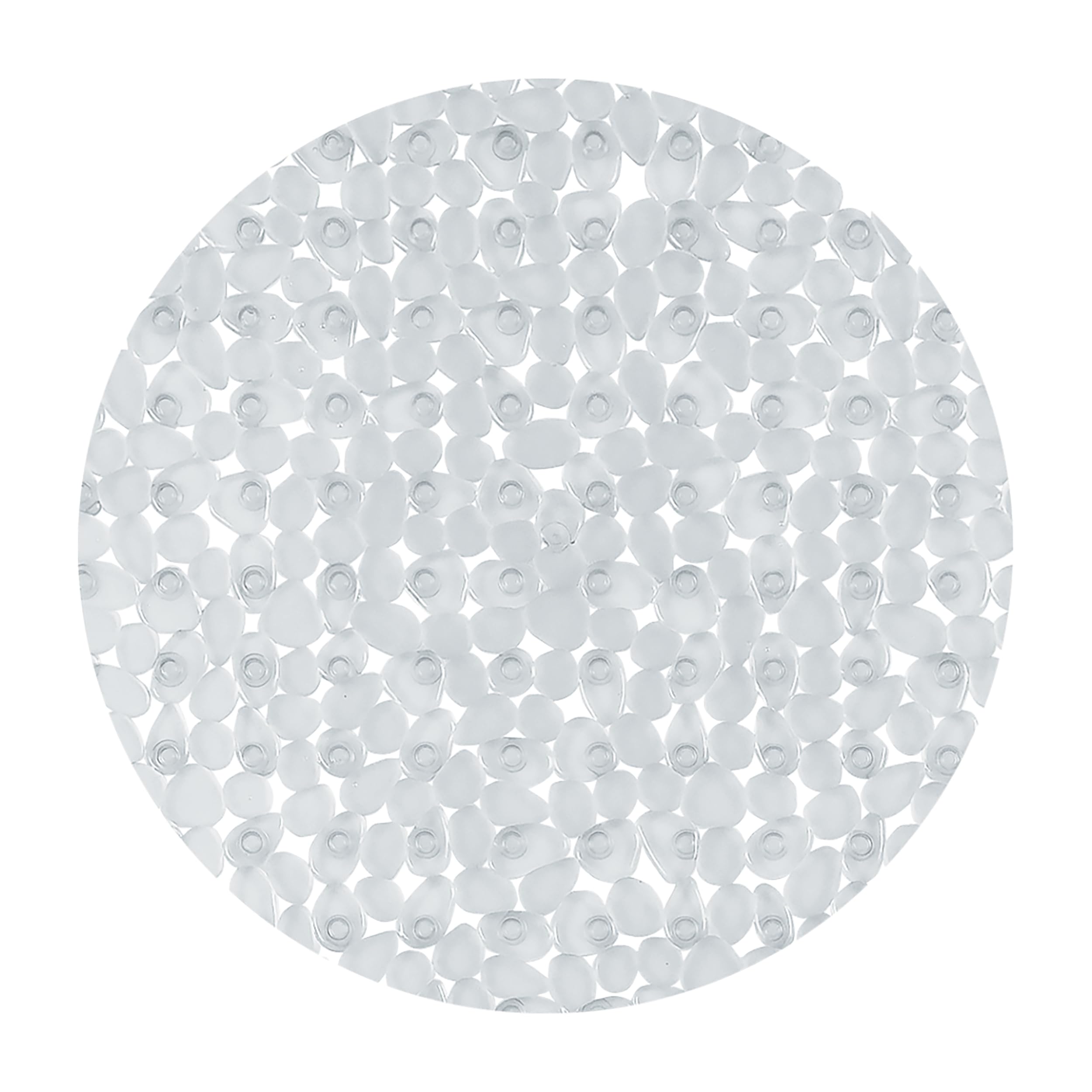 Spirella Riverstone 1009681 Shower Mat Round 57 cm Clear