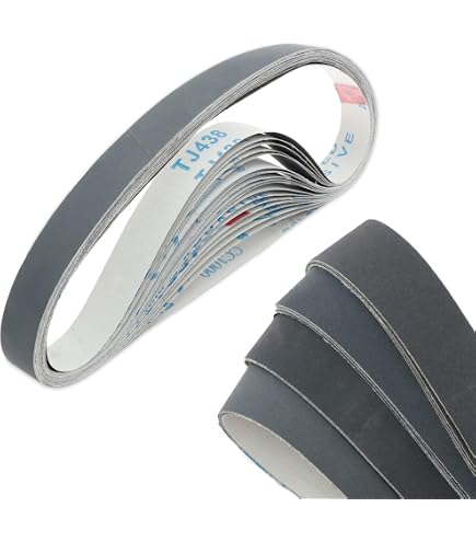 Bandes à Poncer 25x762 Mm (1x30 Pouces) - Lot De 10, Grain 80, Oxyde D'aluminium, Pour Ponceuse à Bande, Travail Du Bois Et Métal