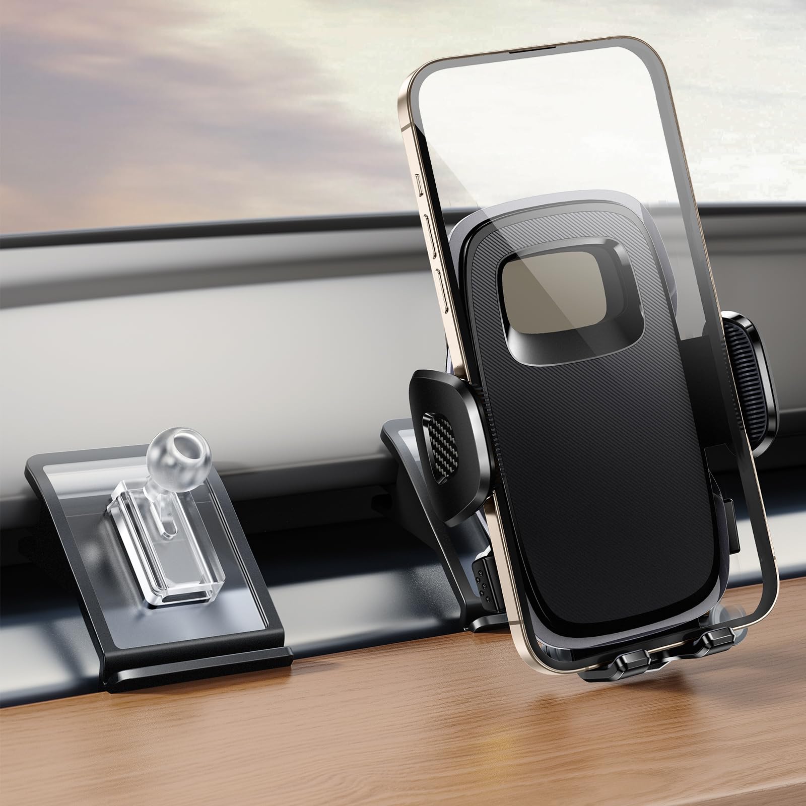 PANPHEN Car Phone Holder For Tesla Model 3/Y,Model Y Accessories,360 Degree Adjustable Phone Mount For 4.7-7 Inch All Smartphone and GPS