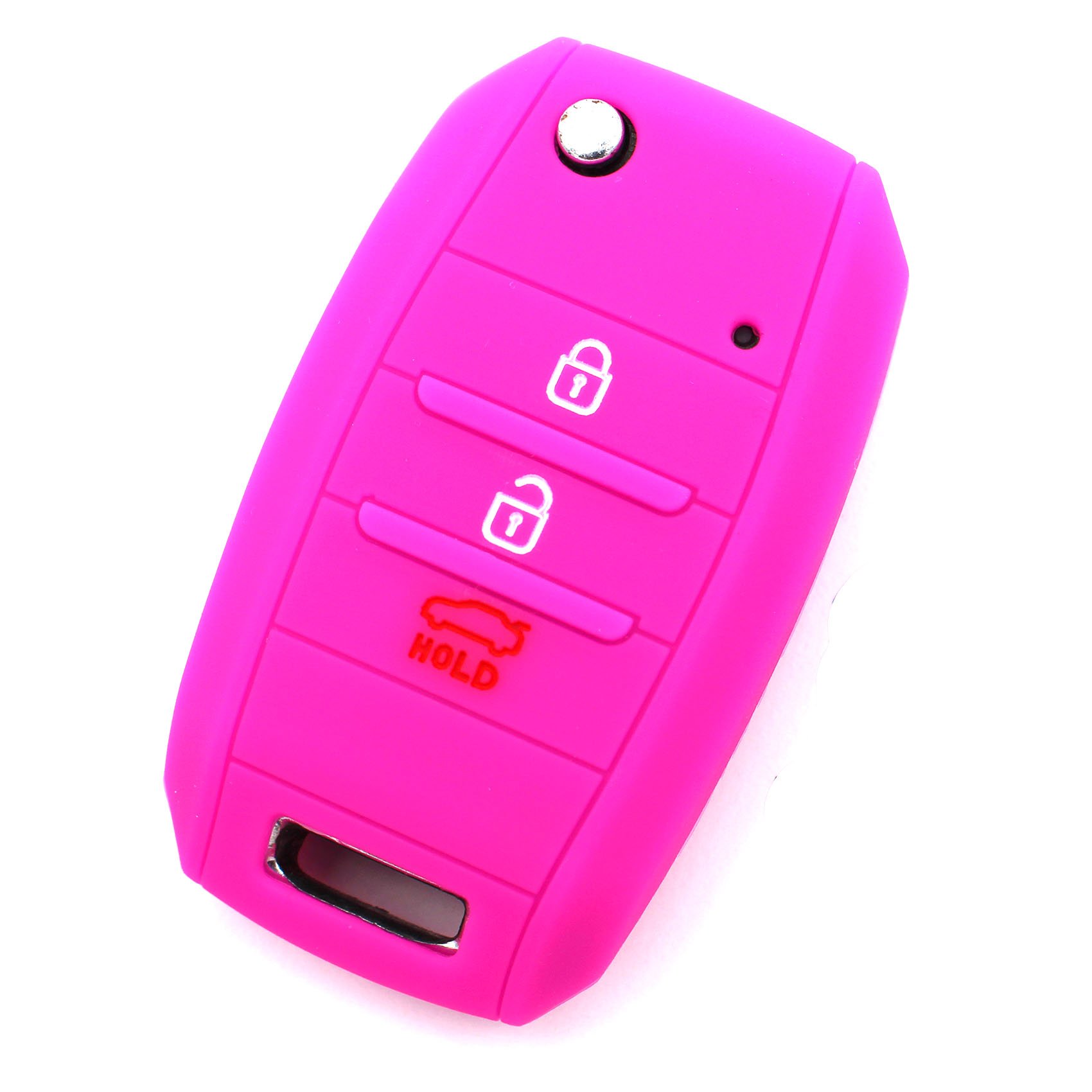 Finest Folia Kia Key Cover Silicone Neon Pink B Cover CEE 'D Carens Optima PICANTO RIO SORENTO