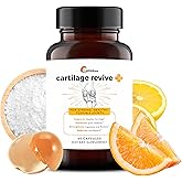 UpWellness Cartilage Revive + Joint Support Supplement for Men and Women with Type II Collagen for Joints - D-Glucosamine Sulfate, MSM, Vitamin D3, Vitamin C and More - 60 Capsules
