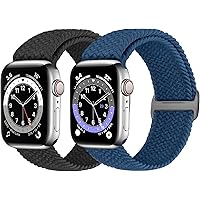 Beatlone Braided Solo Loop Sport Bands Compatible for Apple Watch Bands 38mm 40mm 42mm 44mm Soft Stretchy Wristband…