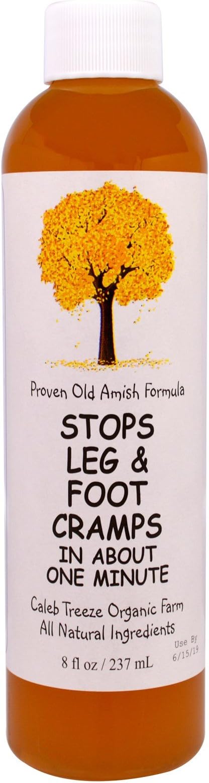 Caleb Treeze Organic Farm, Stops Leg & Foot Cramps, 8 fl oz (237 ml)