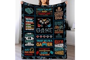 SEIMIP Gaming Blanket Game Flannel Throw Blanket for Adult Gamer Blanket for Teen Boy Soft Plush Game Lover Theme Blankets Room Decorative Blankets for Kids Gamers Throw Blanket 60"x50"