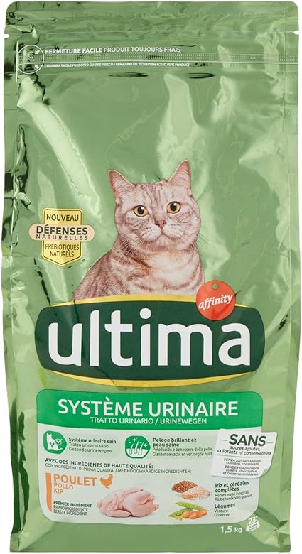 Advance Ultima Croquettes Pour Chat Protection Systeme Urinaire Poulet Et Riz 1 5 Kg Amazon Fr Animalerie
