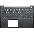 LTPRPTS Replacement Laptop Upper Case Palmrest Non-Backlit Keyboard Assembly Part for Dell Inspiron 15 3000 3583 P4MKJ 0P4MKJ Black