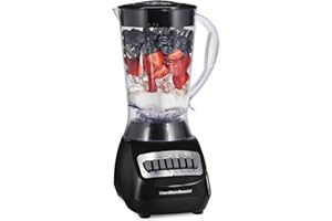 Hamilton Beach 56 Ounce 650W 10 Speed & Pulse Countertop Smoothie Blender, Black (50190FG)