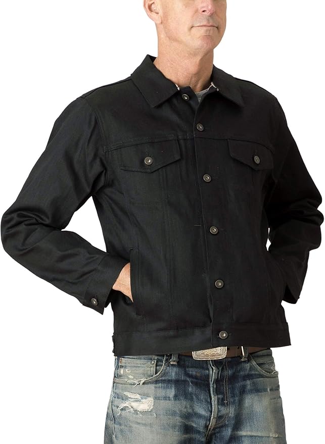 black selvedge jacket