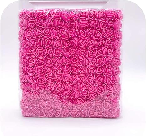 Amazon 藤人工花ガーランド 新 144pcs ロット 2センチメートルヘッド多色peローズフォーム花束ソリッドカラー スクラップブッキング花 12 造花 オンライン通販