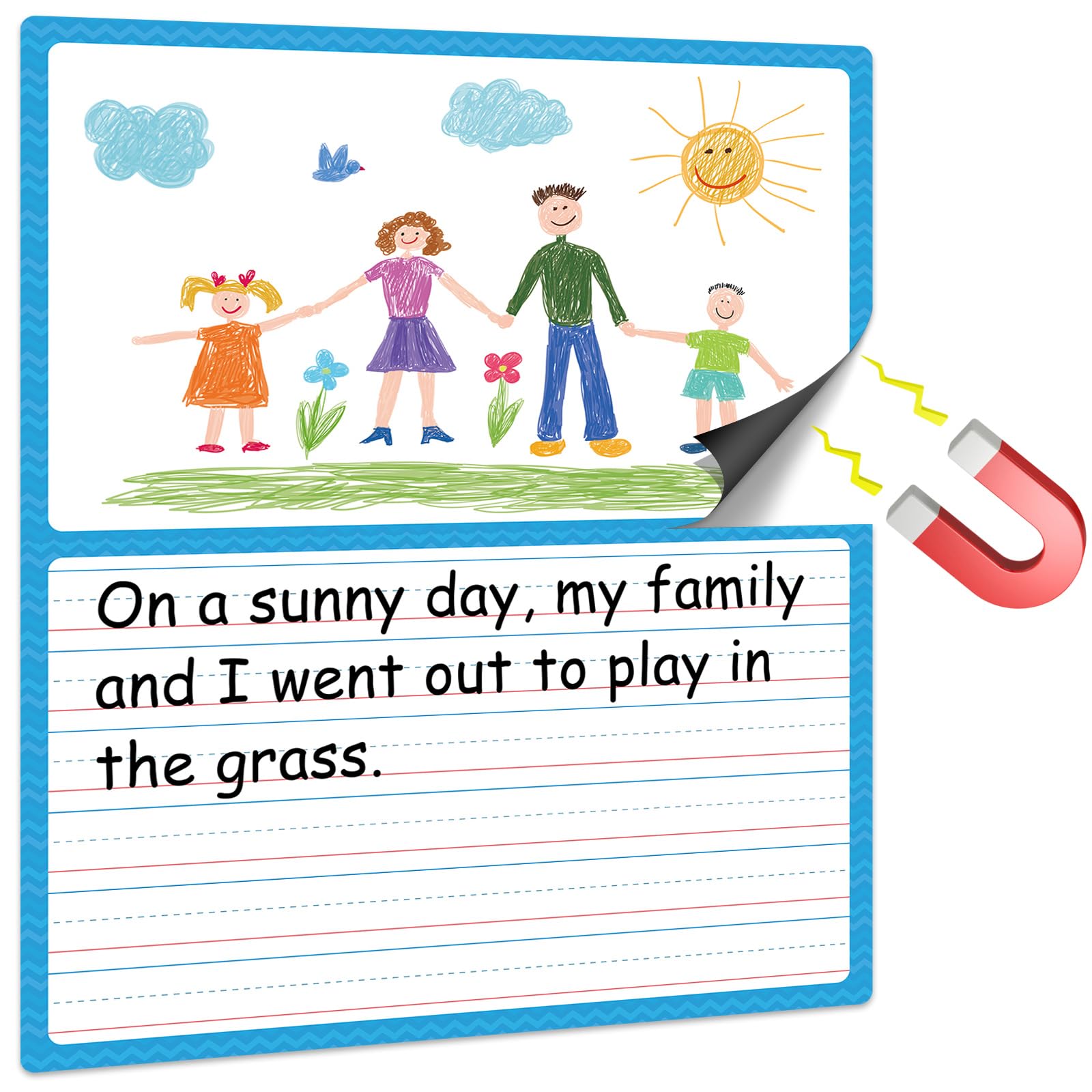 Mua Jumbo Draw & Write Paper Dry Erase Handwriting Lined Paper for Classroom Whiteboard