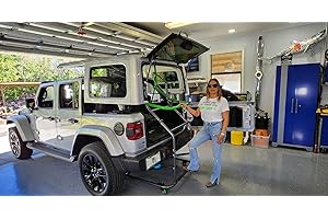 TopLift Pros 2.0 Advanced Engineered Hard Top Removal Lift & Storage System compatible with Jeep Wrangler, Ford Bronco 2 & 4 door models. Easier to Assemble more Lift, Stability, & Weight Distribution