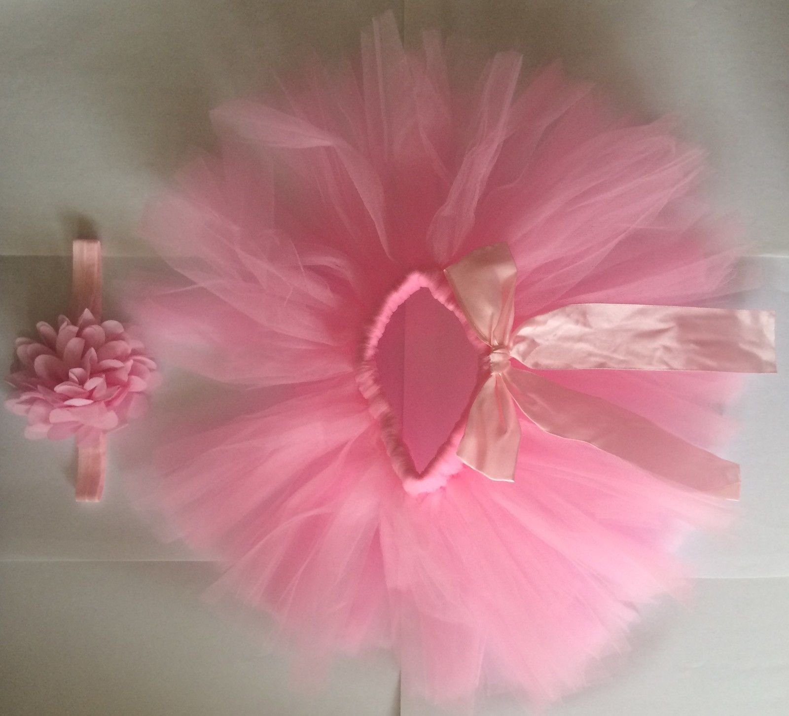 Newborn Baby Tutu Clothes Skirt Headdress Flower Photo Photography Prop Outfit (8)