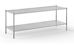 Regal Altair 24" Deep x 72" Wide x 27" Height Wire Shelving Kit | 2-Tier | NSF Commercial Storage Rack Unit