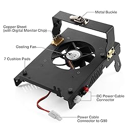 Radioddity G90-H1 Bracket Holder Quiet Cooling Fan