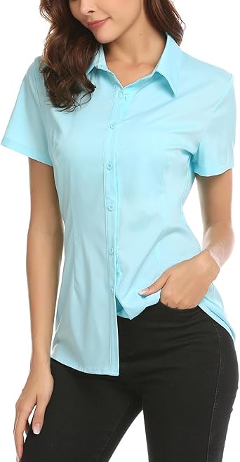 amazon women's dress shirts