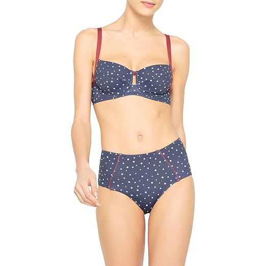 Amazoncom La Redoute Collections Womens Minimiser Bikini Top Clothing