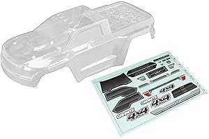 ARRMA 1/10 Body with Decals, Clear: Granite 4x4, AR402261