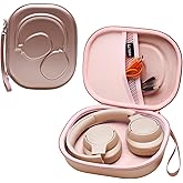LTGEM EVA Hard Case for JBL Live 770NC/660NC/650BT/460NC/670NC/400BT/500BT and JBL Tune 770NC/710BT/720BT/760NC/700BT/750BT/510BT/660NC/520BT/500/E45BT Bluetooth Wireless Headphone(Rose Gold)