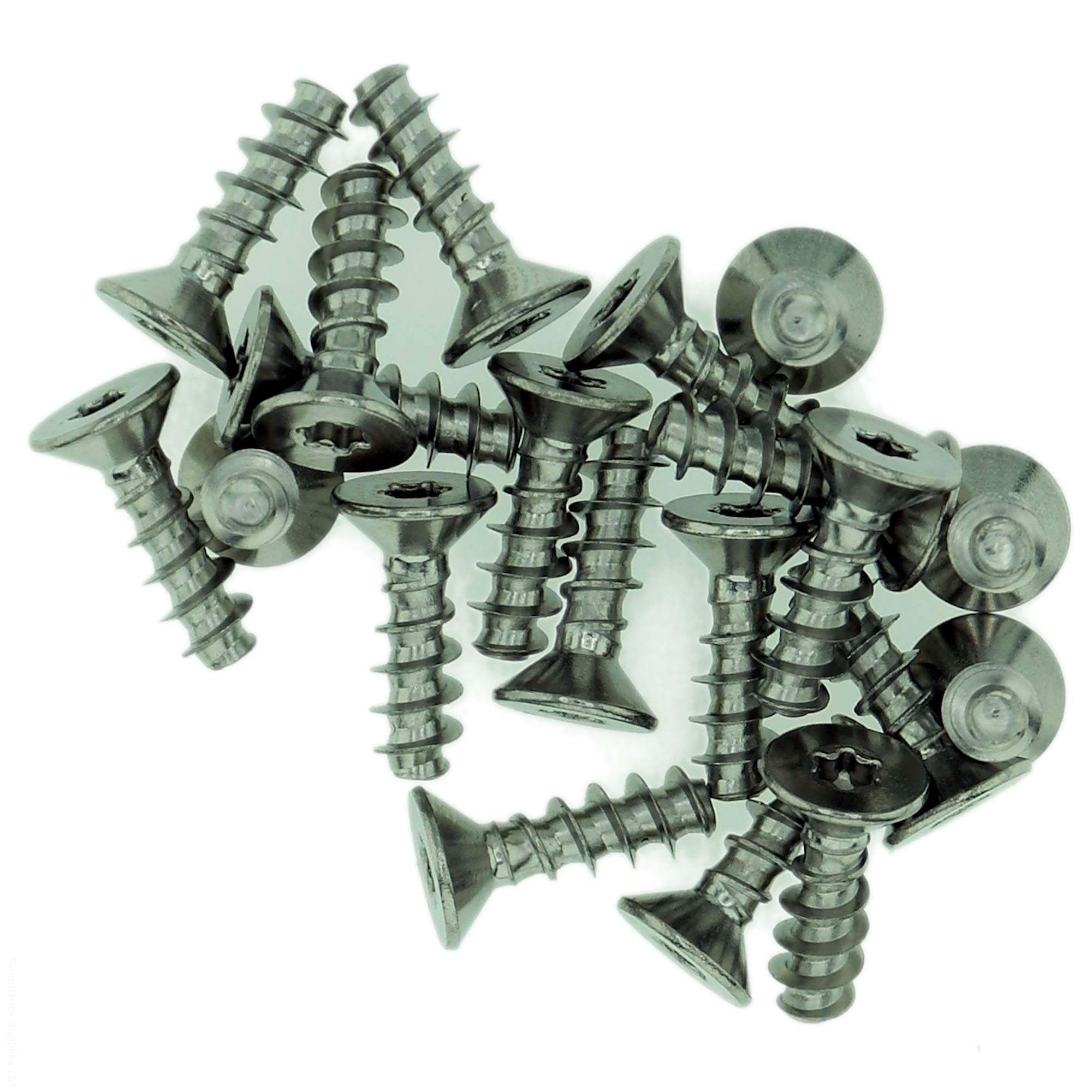 D3.5 (3.5mm x 10mm) TX Countersunk Screws for Plastic - Stainless Steel (A2) (Pack of 20)