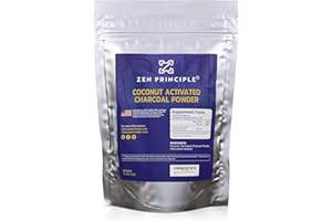 ZEN CHARCOAL Zen Principle Coconut Activated Charcoal Powder. Whitens Teeth, Rejuvenates Skin and Hair, Supports Better Digestion. USA-Owned Producers, 2.5 lb