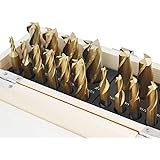 Accusize Industrial Tools 20 Pc Hss Tin Coated End Mill Set, 2 Flute and 4 Flute, Cutting Diameter from 3/16'' up to 3/4'', 1