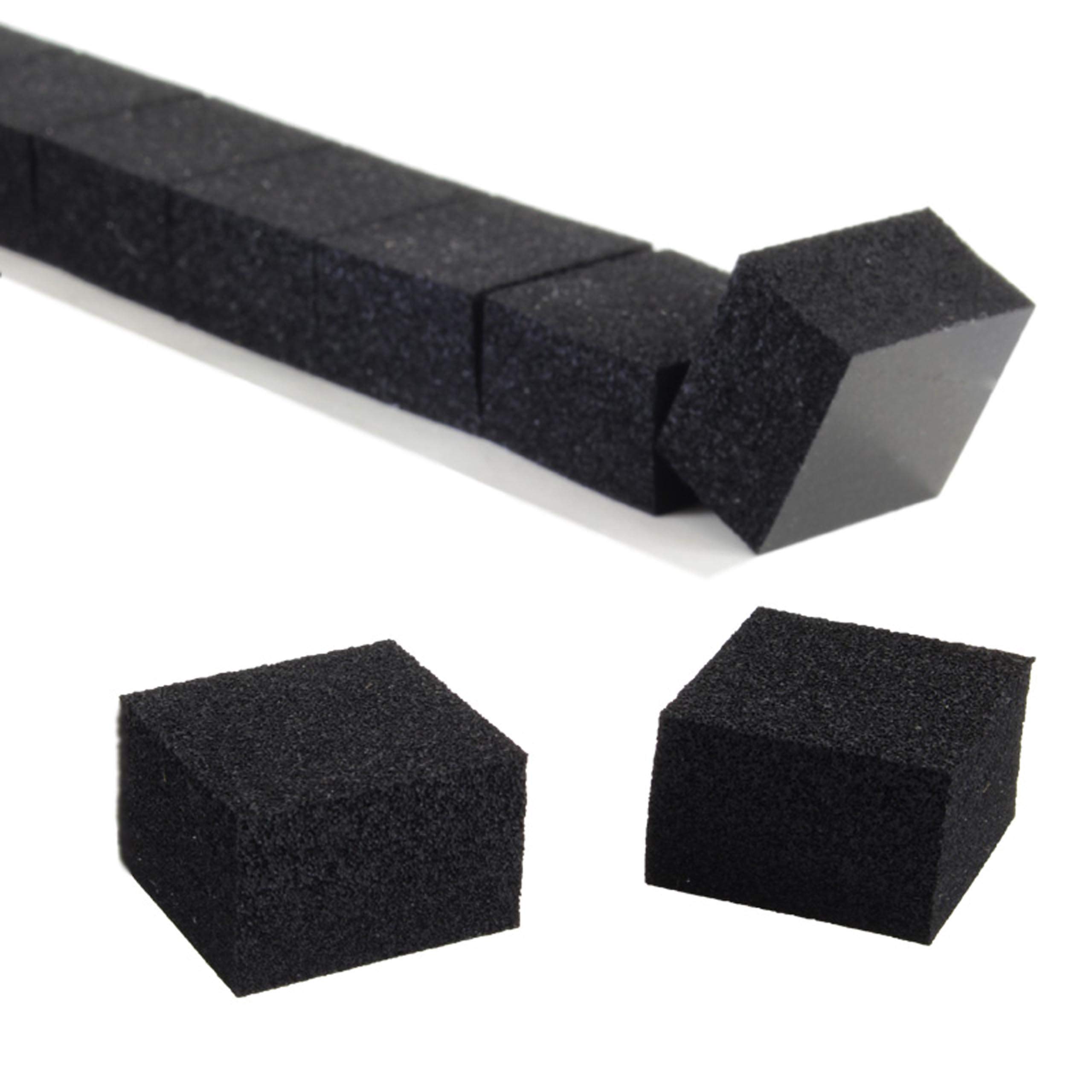 Pack of 20 x 20 x 12 mm Assorted Self-Adhesive Foam Pads Spacer Black/