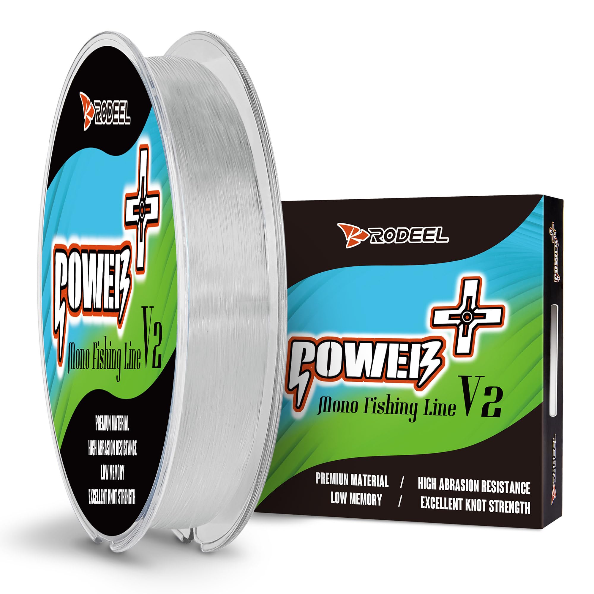 Rodeel Premium Monofilament Fishing Line - Strong and Abrasion Resistant Mono Line - Superior Nylon Material Fishing Line 150M/ 300M/ 600M