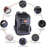 Morpilot Cat Backpack Dog Backpack 7 kg Foldable with Inner Safety Lead view 2