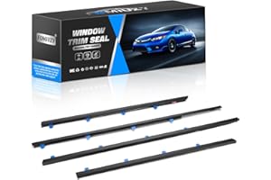 FOMIUZY Door Window Trim Seal Weather Stripping Moulding Belt Sweep Felt Fit Honda Civic 2012 2013 2014 2015 4 Door Sedan Replaces 72450-TR0-A01 72410-TR0-A01 72950-TR0-A01 72910-TR0-A01