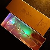 Beferr Galaxy Forever Rose Gift for Mum Rainbow LED Heart Base view 4